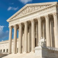 Supreme Court Building in Washington DC