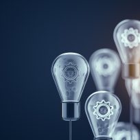 Innovation and new ideas lightbulb concept