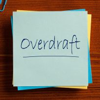 Overdraft Finance Concept