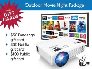 outdoor movie package