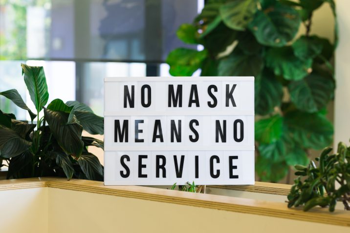 no mask no service